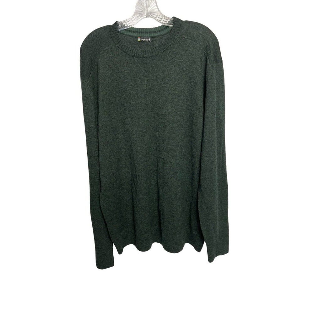 Smartwool LS Green Crewneck Wool Sweater Size XL